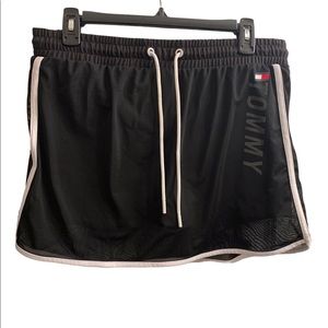 Tommy Hilfiger Sport, Black Mesh Exercise Skirt, Size M